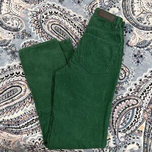 PacSun Green Corduroy Straight Leg Dad Jeans